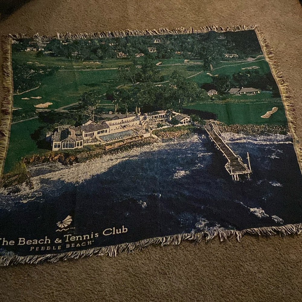 Pebble Beach Tennis & Golf Club Tapestry